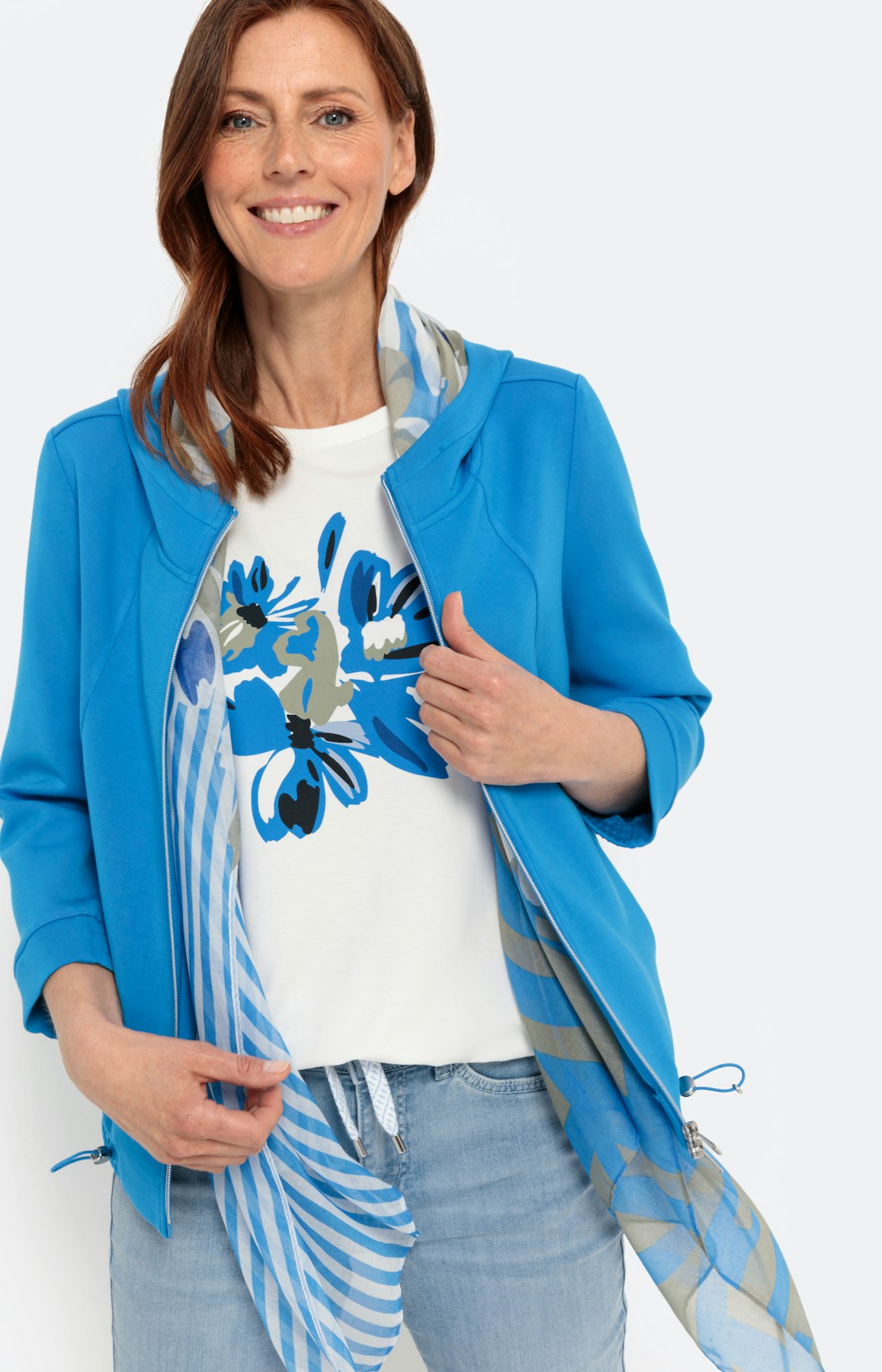 Sportief sweatvest met capuchon