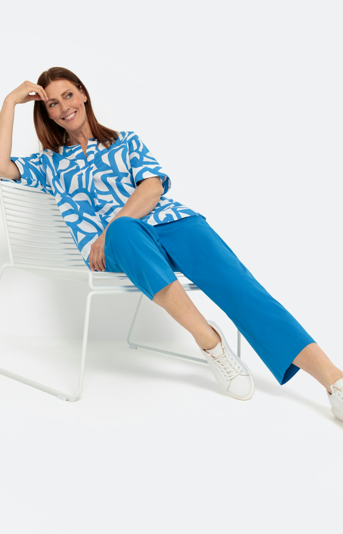 Tunika mit Print, türkis