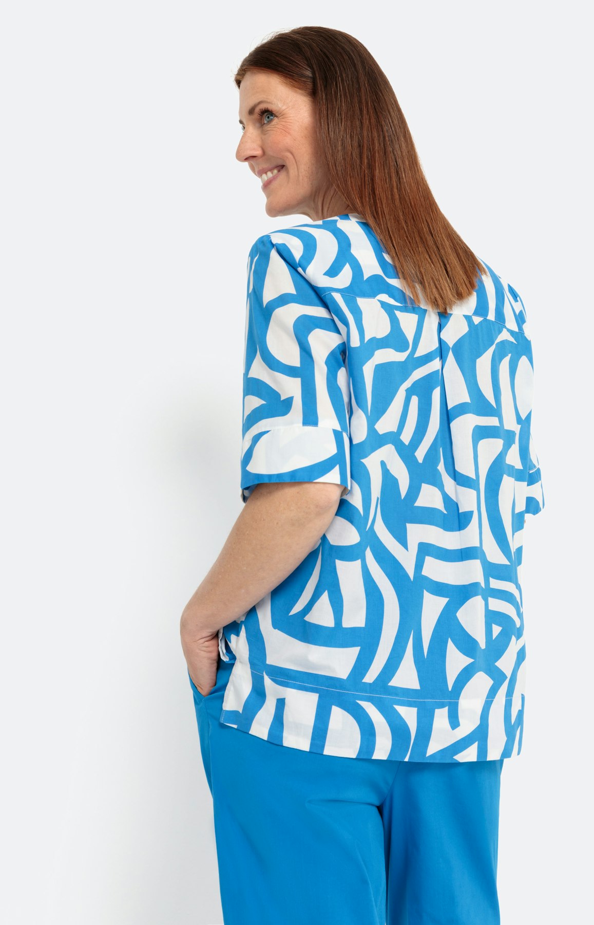 Tunika mit Print, türkis