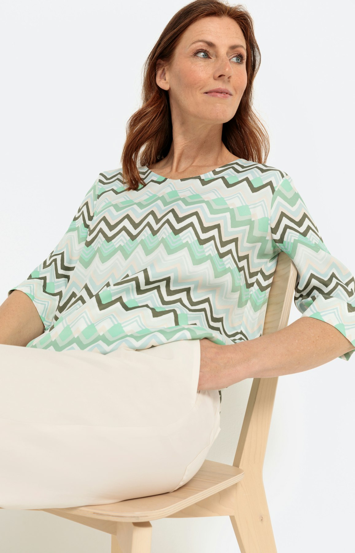Tuniek-Shirt, set zigzag