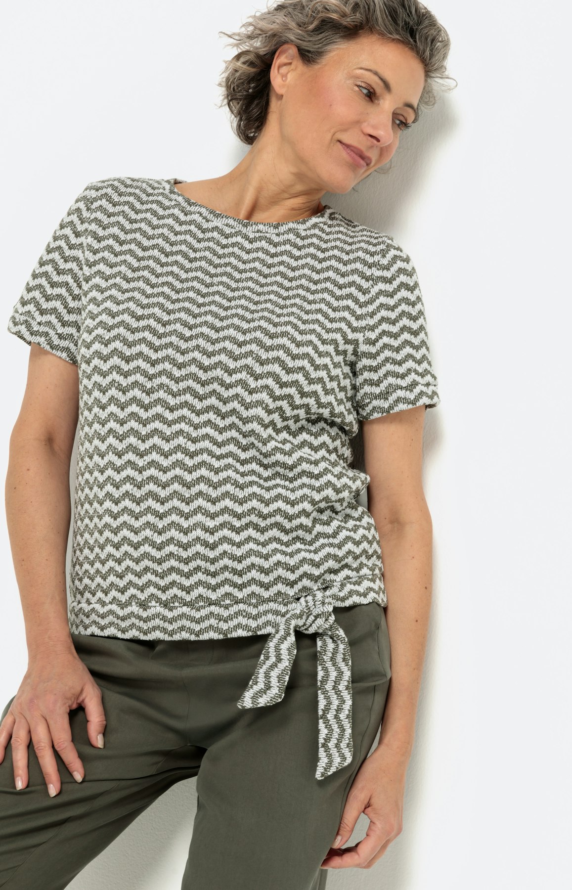 1/2 mouw Sweatshirt, khaki