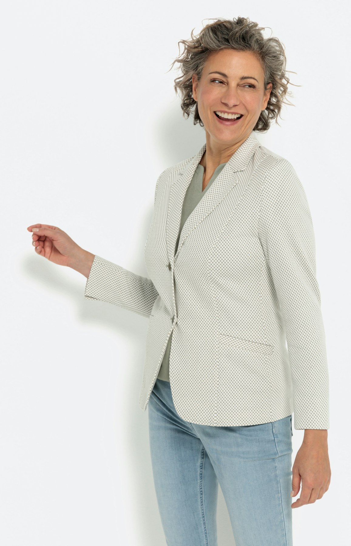 Elegante blazer met structuur