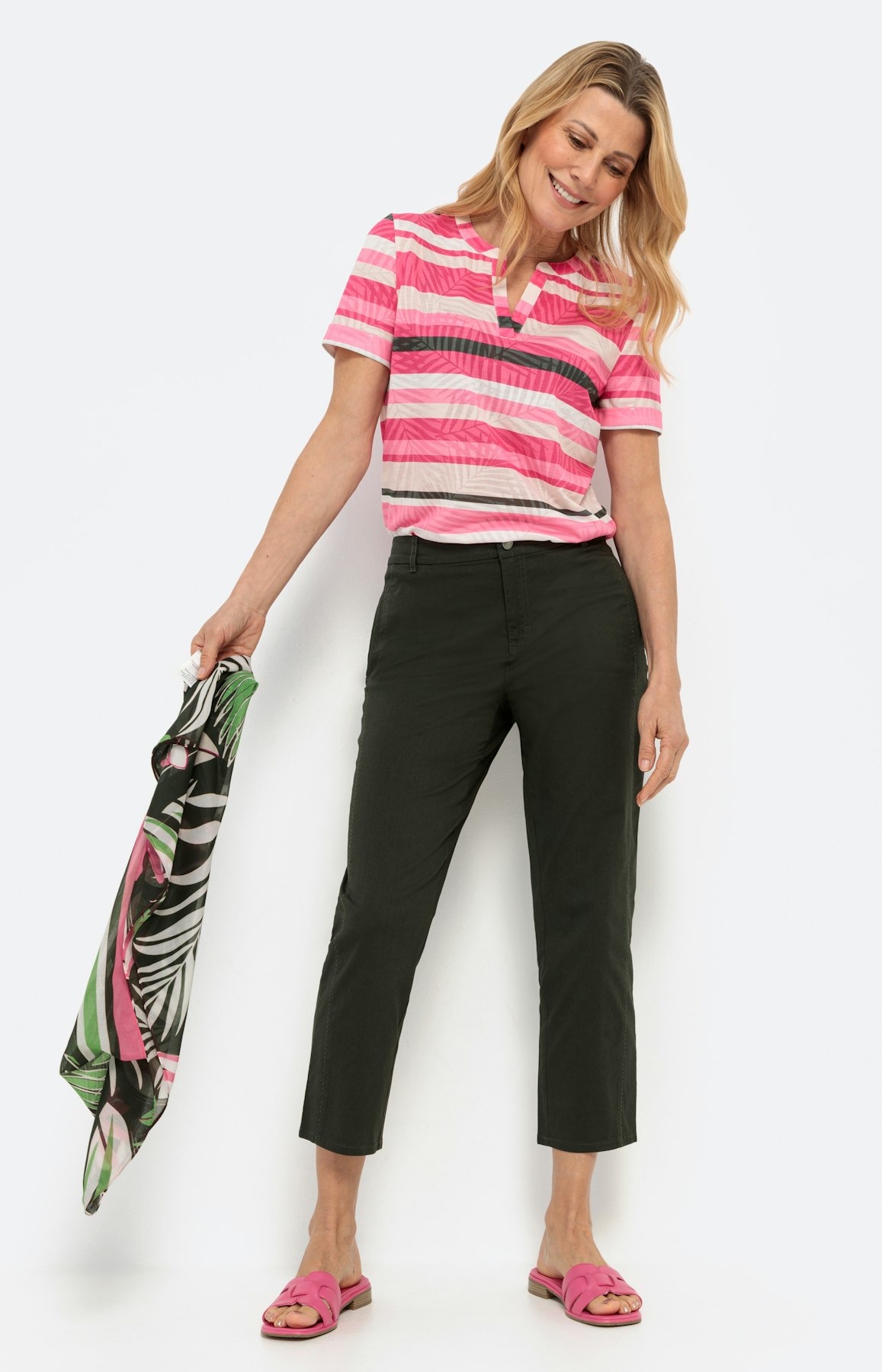 7/8 Hose, dunkelgrün