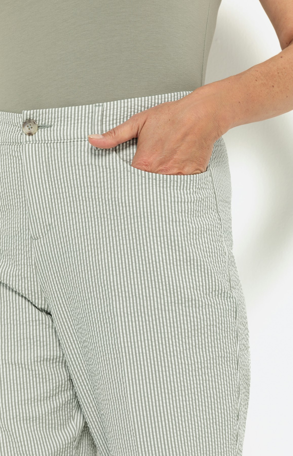 Gestreepte broek met smalle pijpen