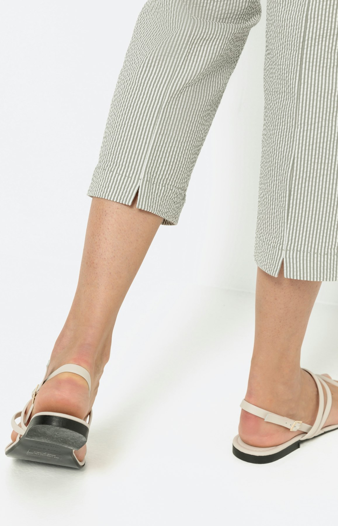 Gestreepte broek met smalle pijpen