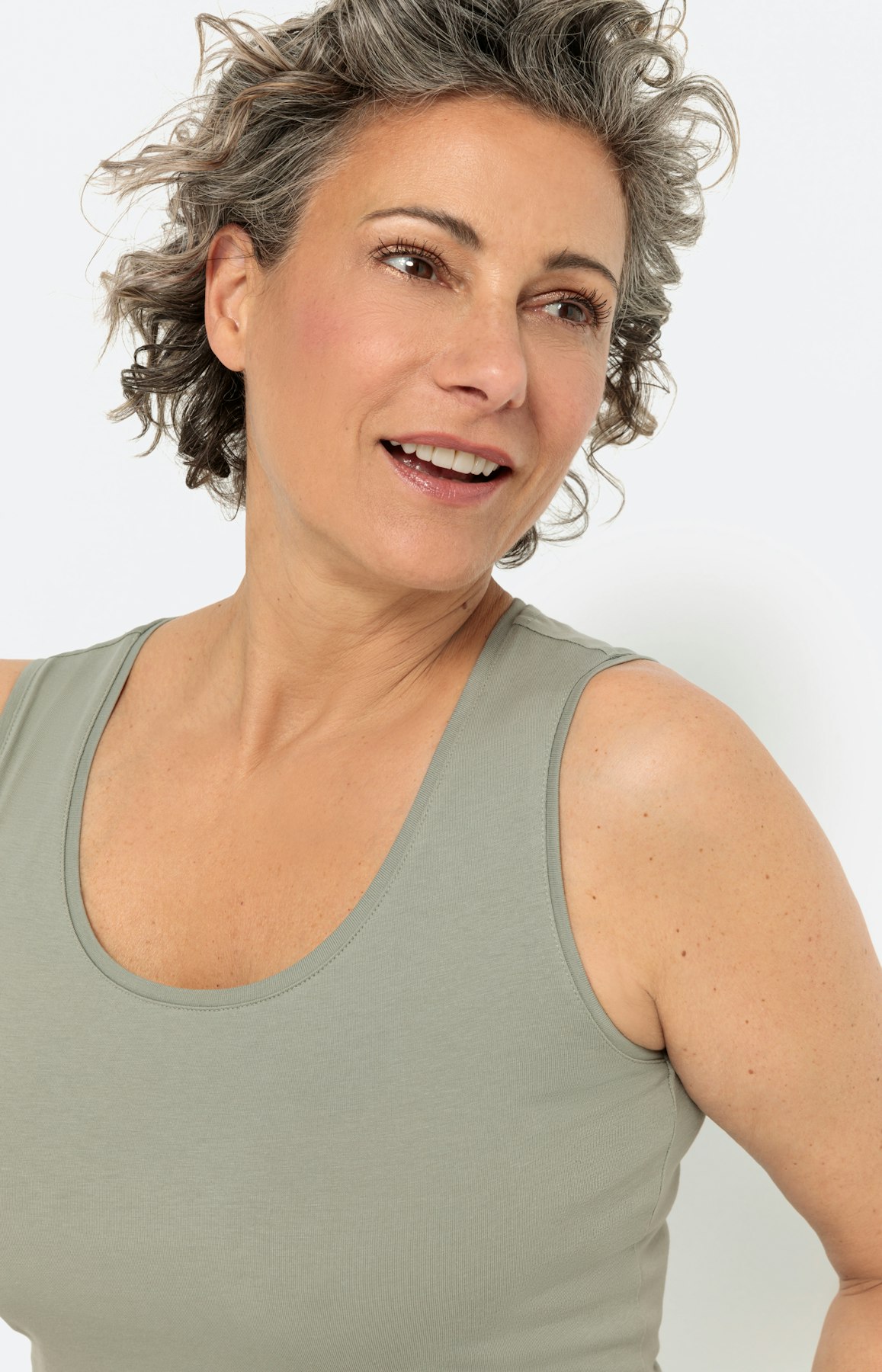 Basic Top, bio cotton, khaki