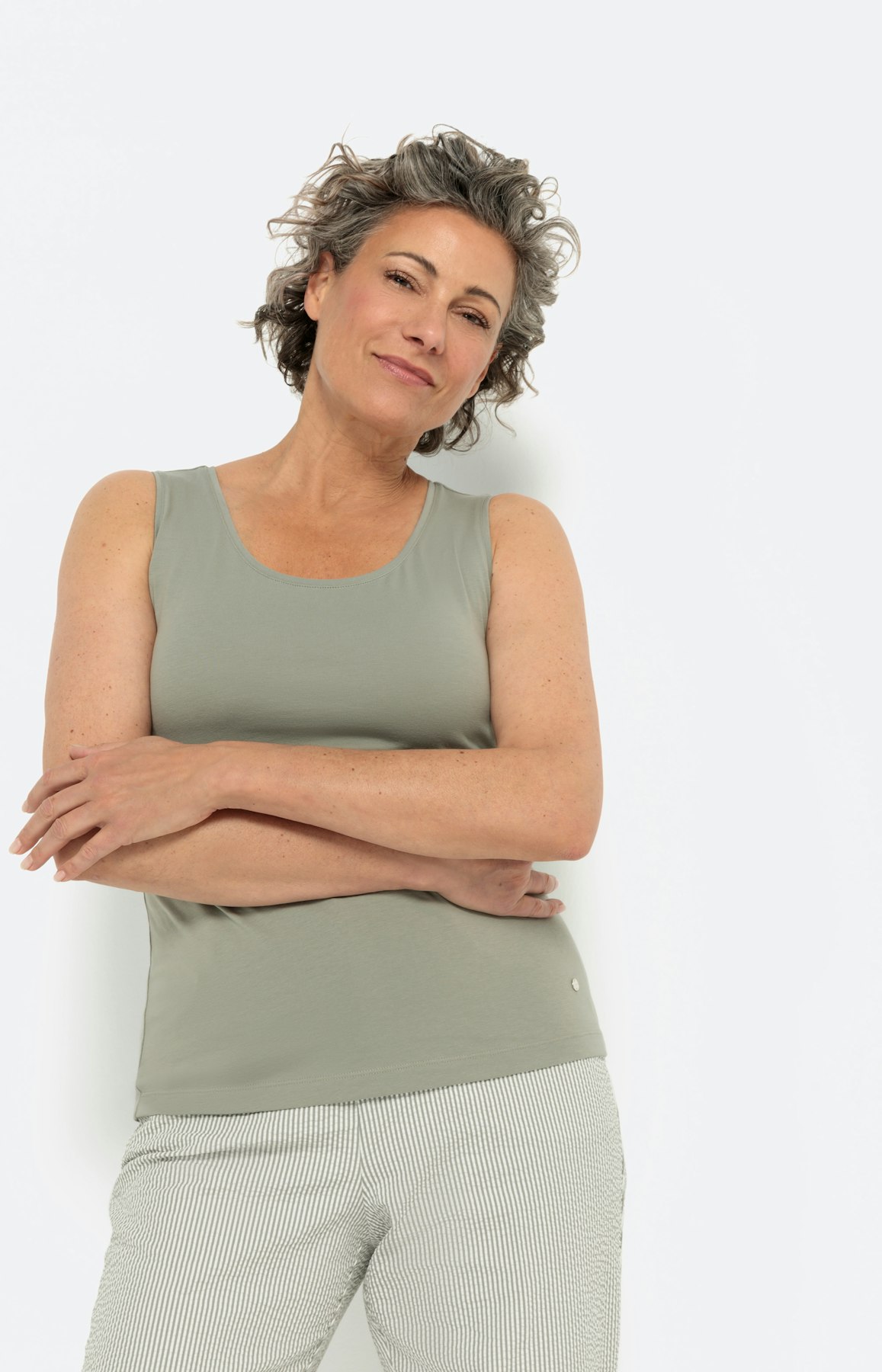 Basic Top, bio cotton, khaki