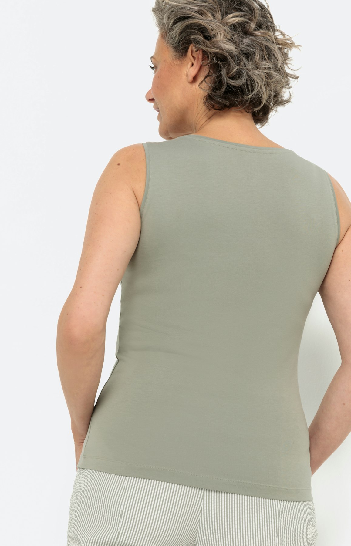 Basic Top, bio cotton, khaki