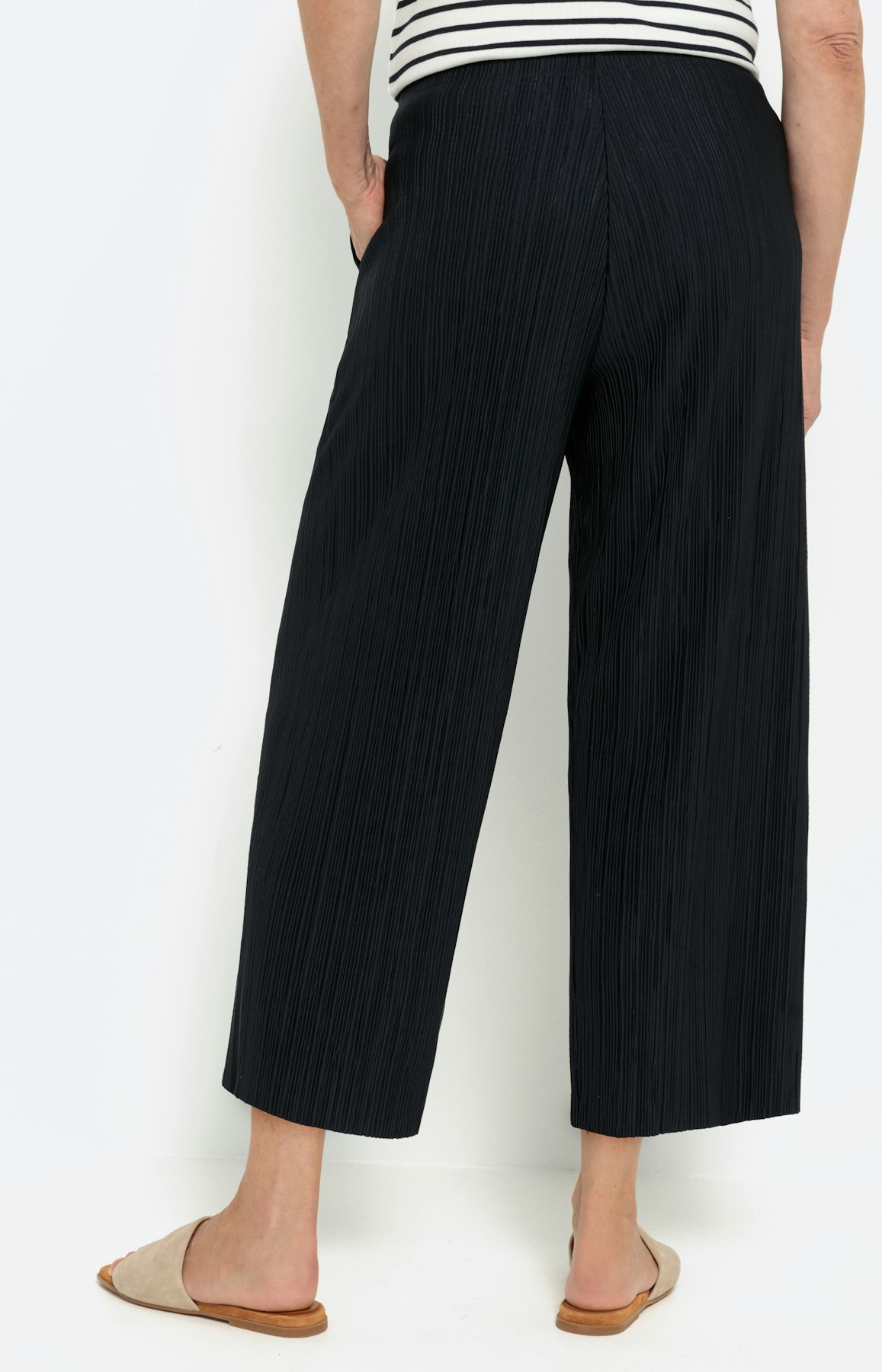 Culotte met fijne plisséplooien