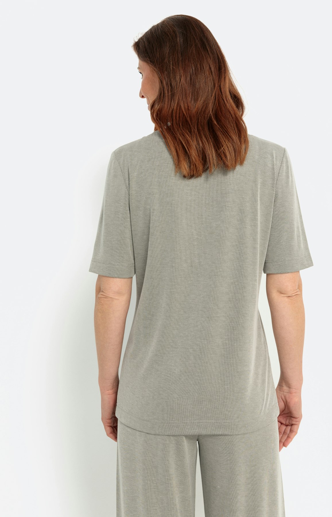 Sweatshirt met korte mouwen en koord