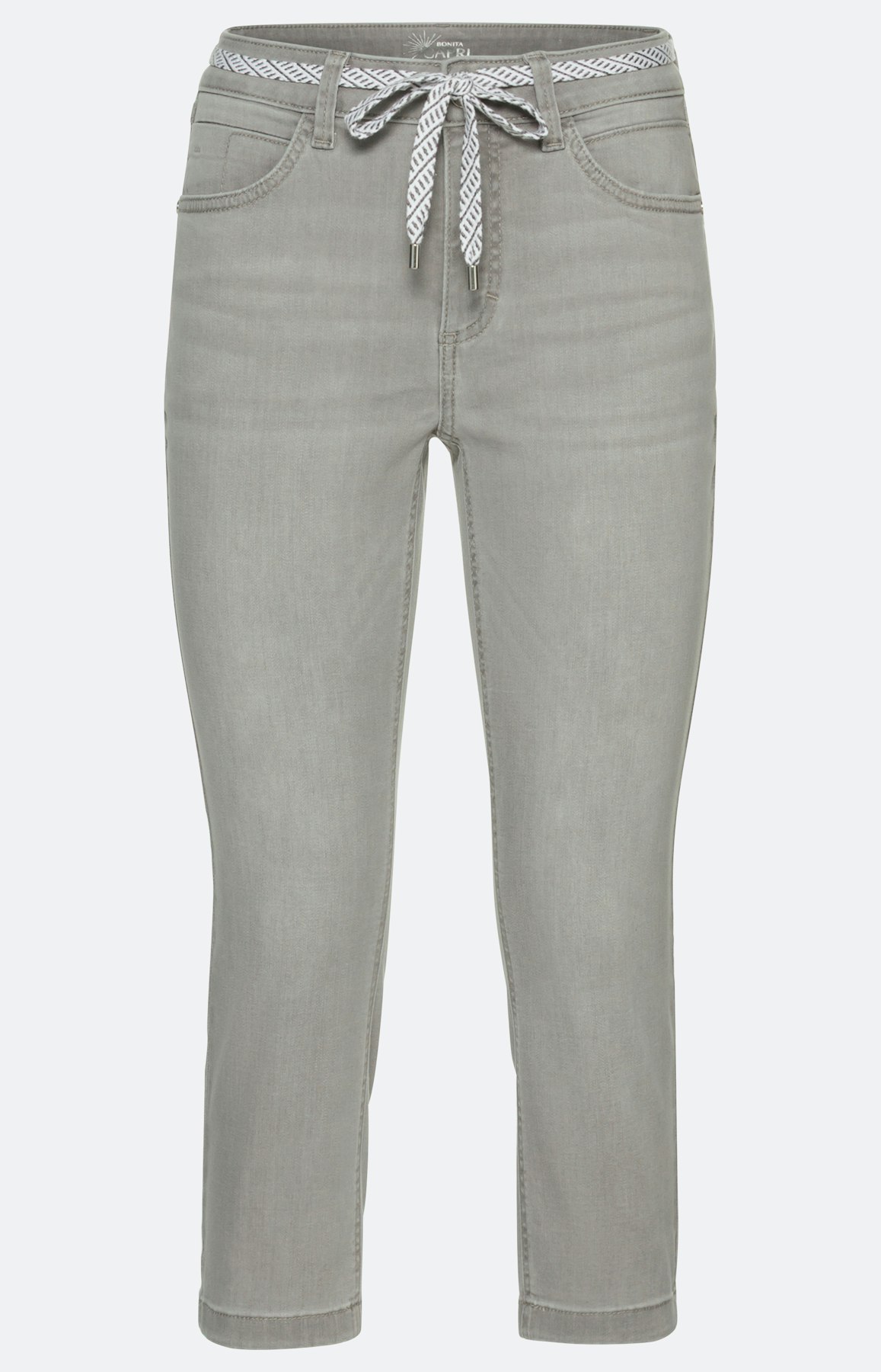 Capribroek van denim, grijs