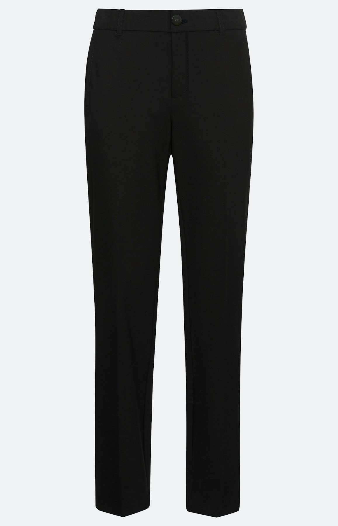 Jersey cigarette broek, zwart