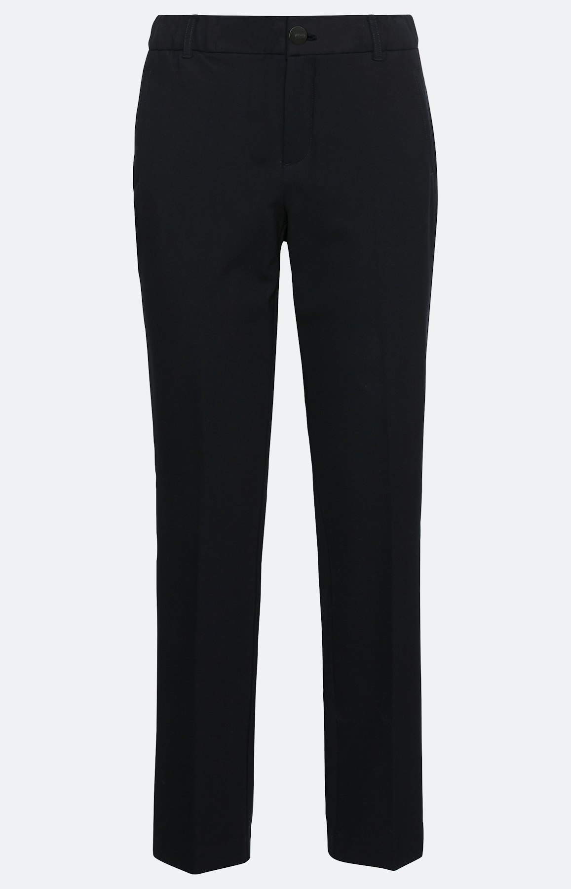 Jersey cigarette broek, navy