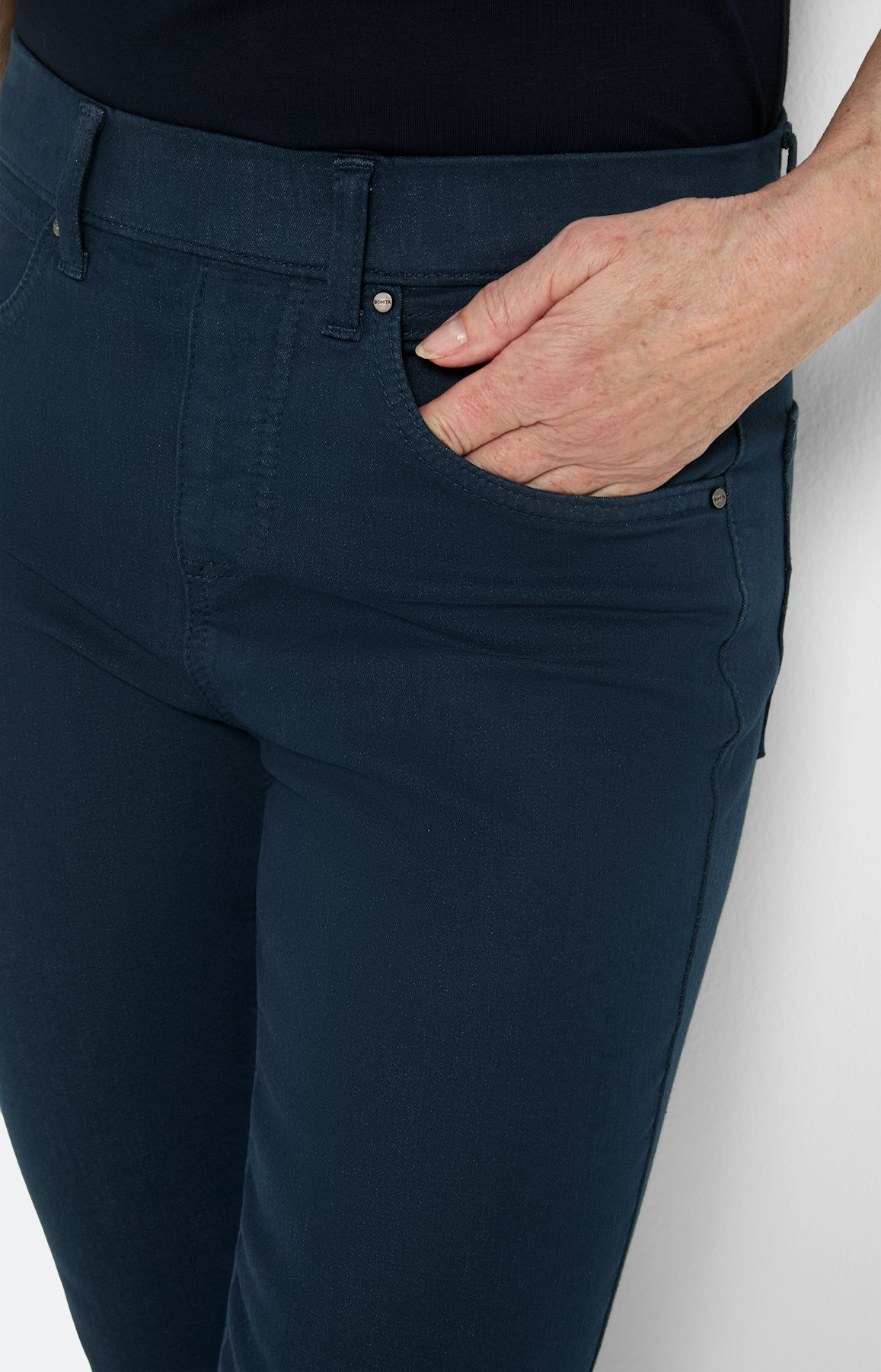 Stretch Capri-Jeggings, marine