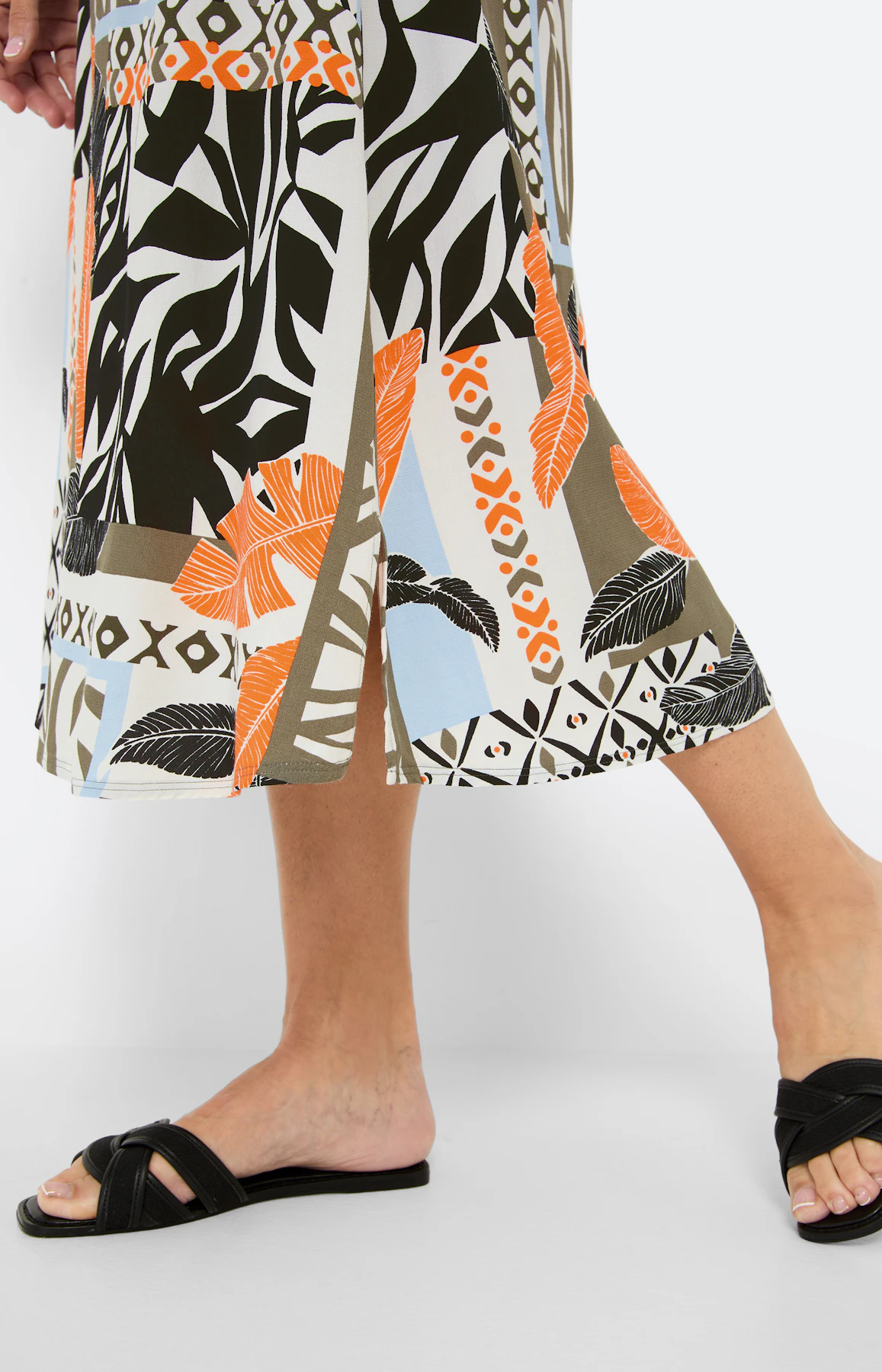 Midirok met zijsplitten