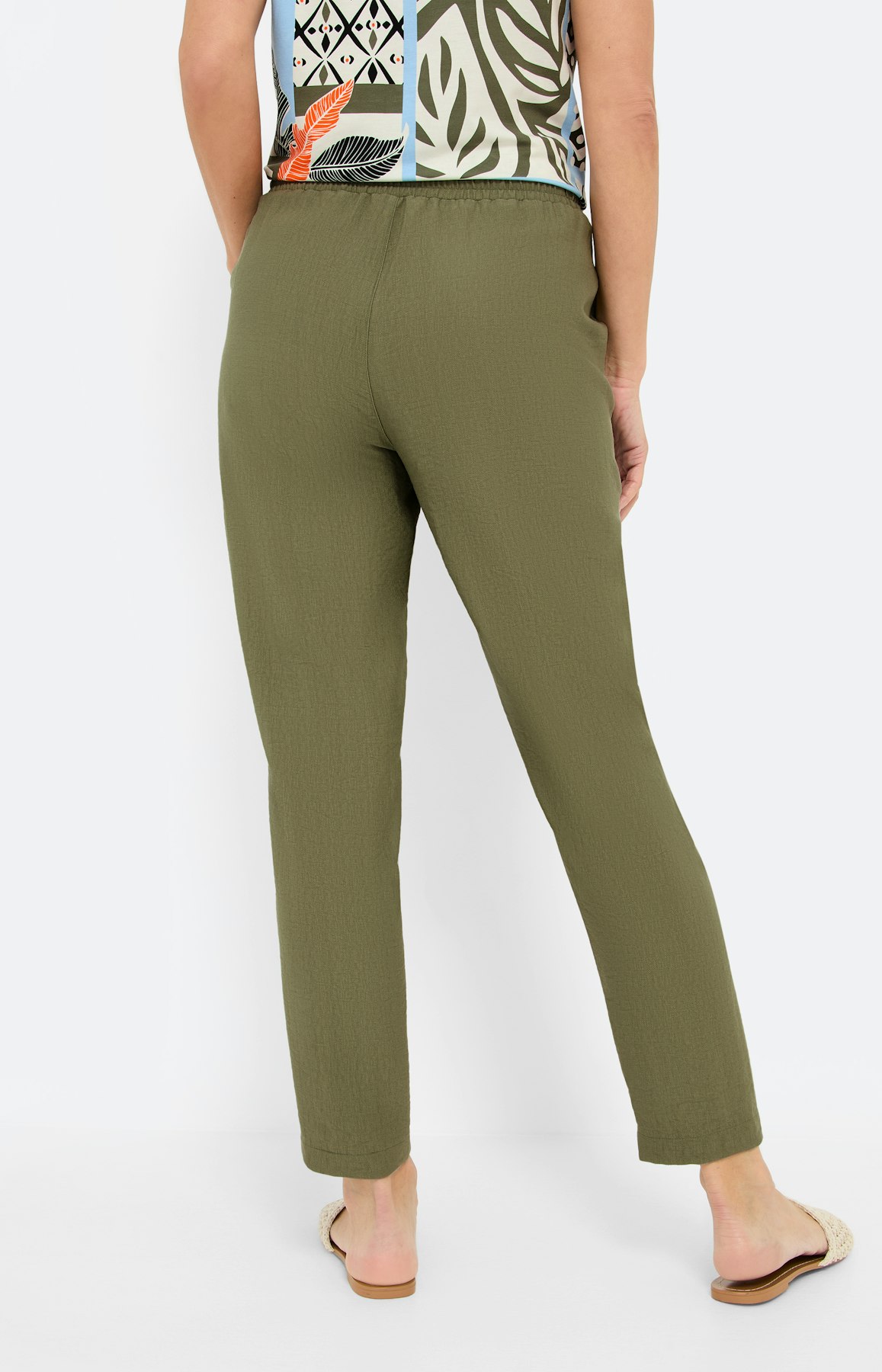 Strukturierte Jogpant, set olive