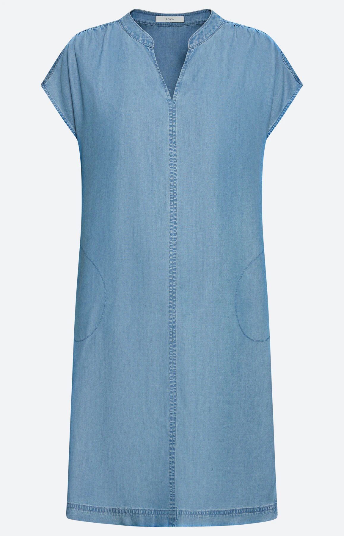 Lyocell- Kleid in Jeansoptik