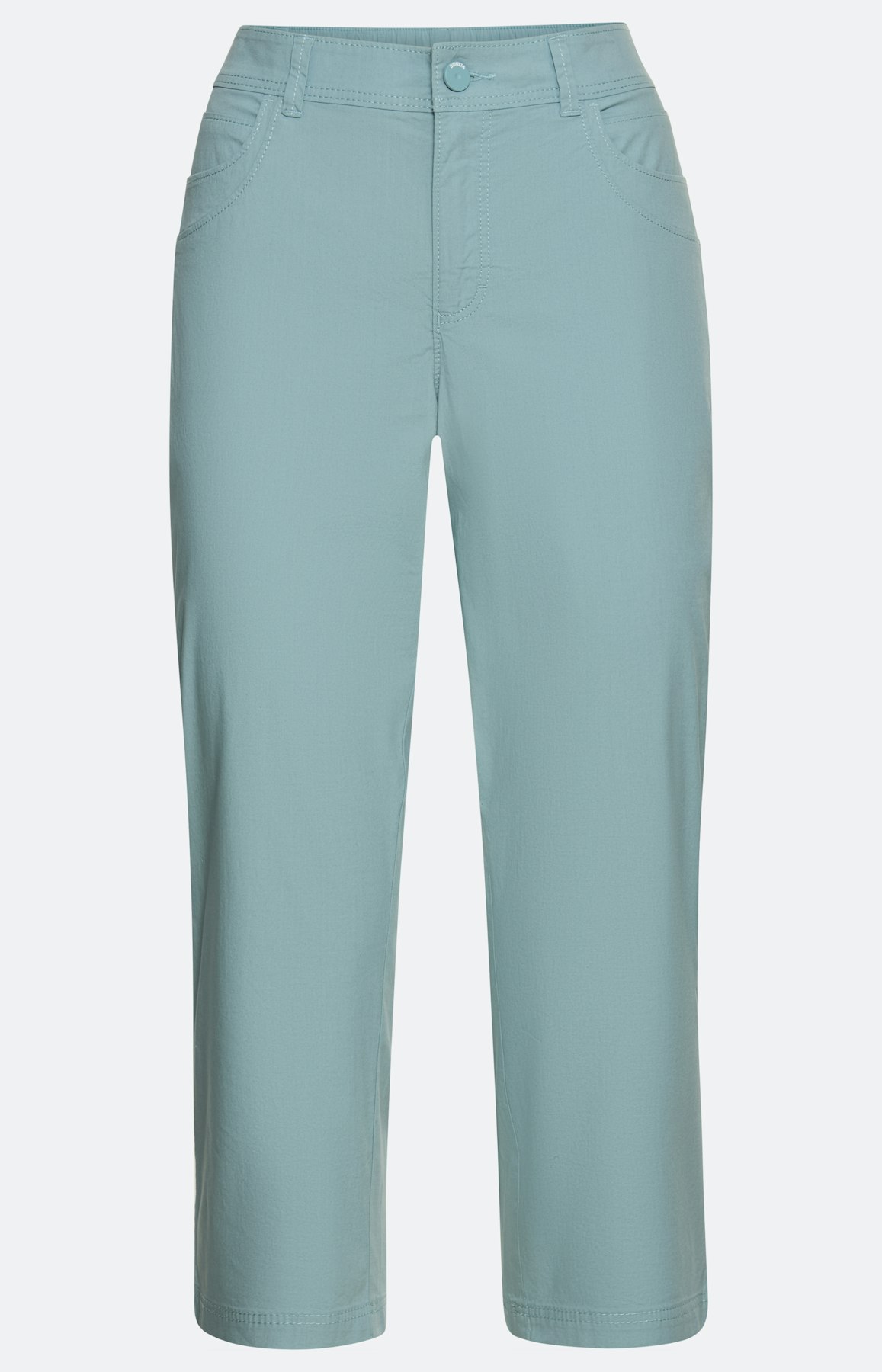 Caprihose aus Papertouch, türkis