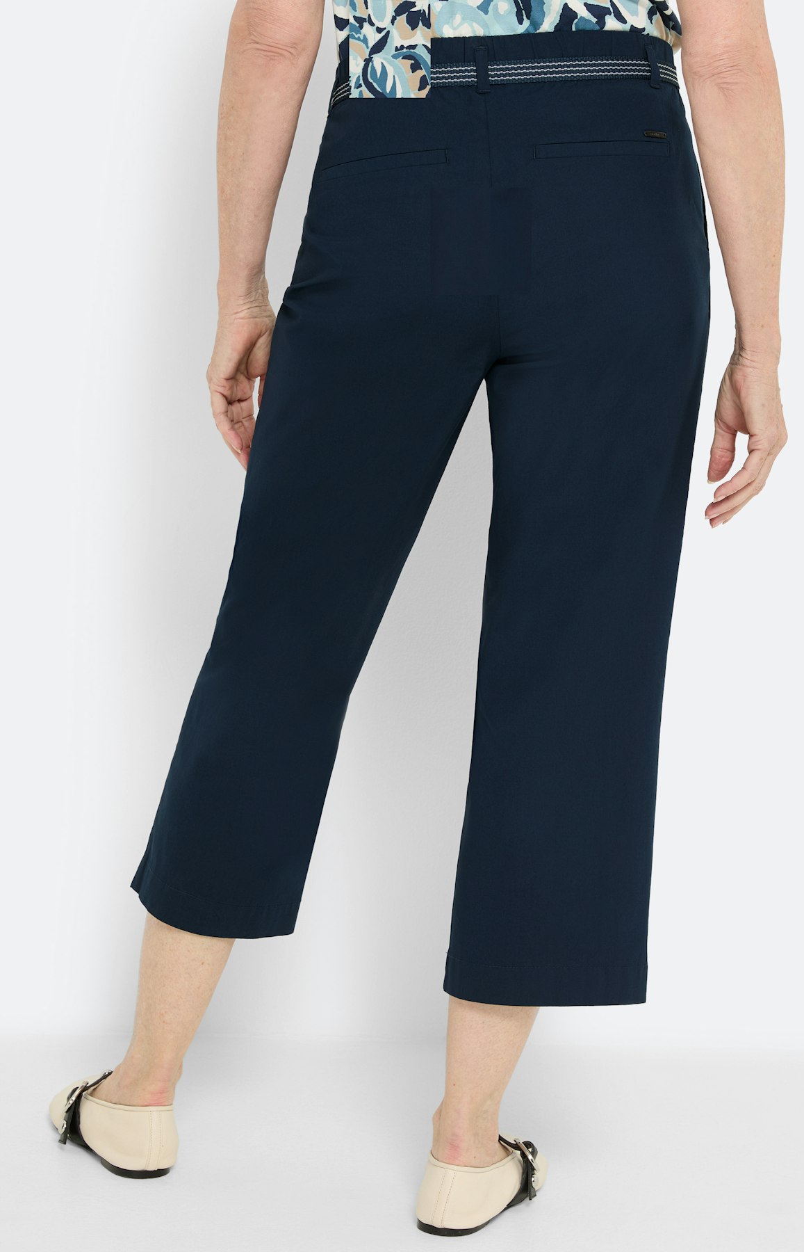 Lichte papertouch-culotte, blauw