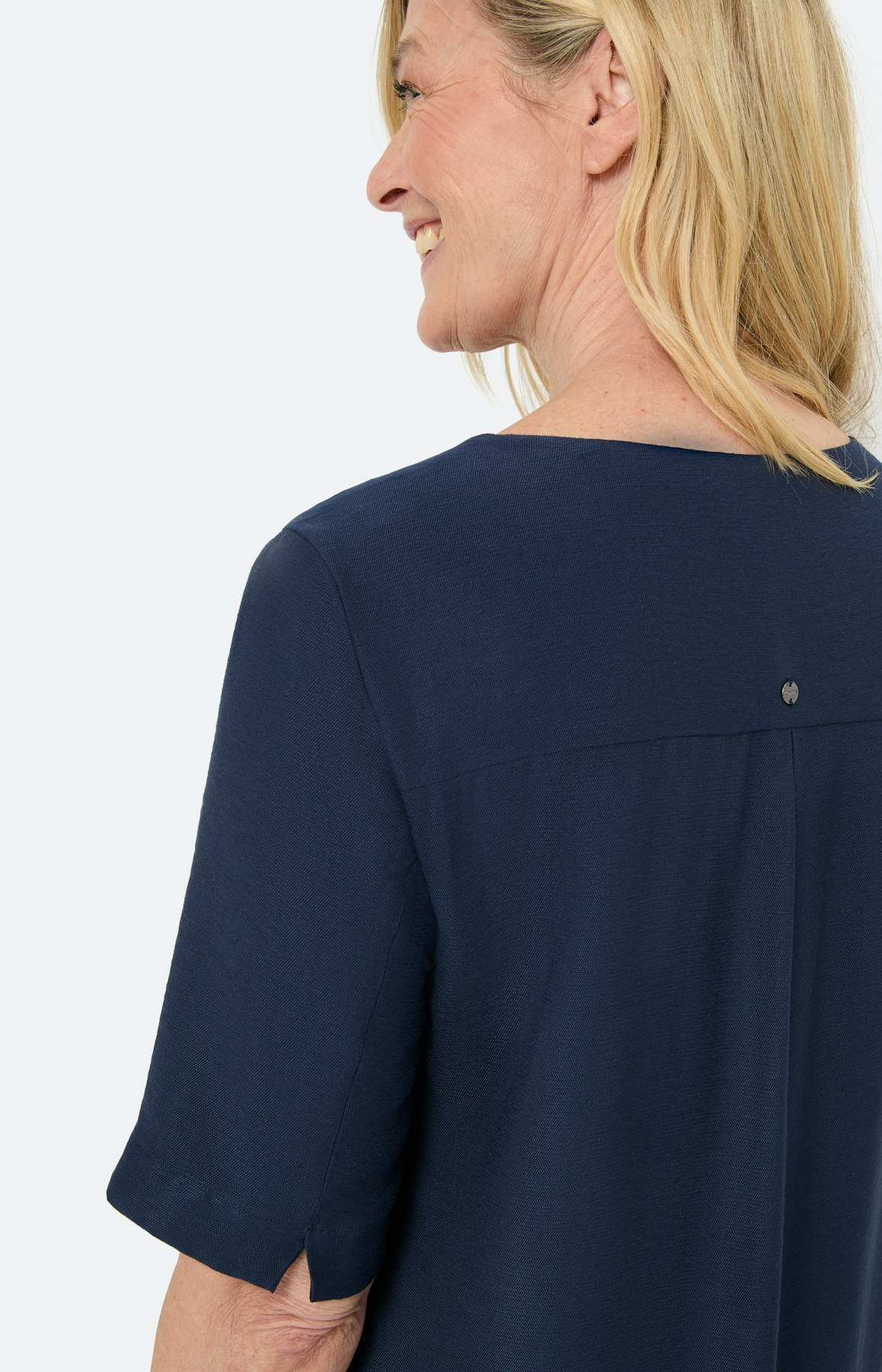 Midi zomer jurk, blauw