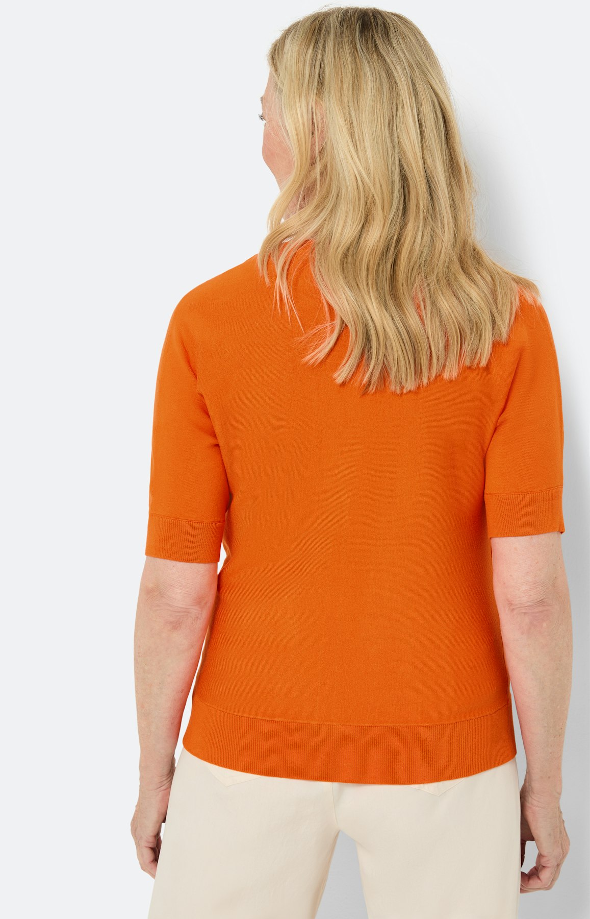 Vest met vleermuismouwen, oranje