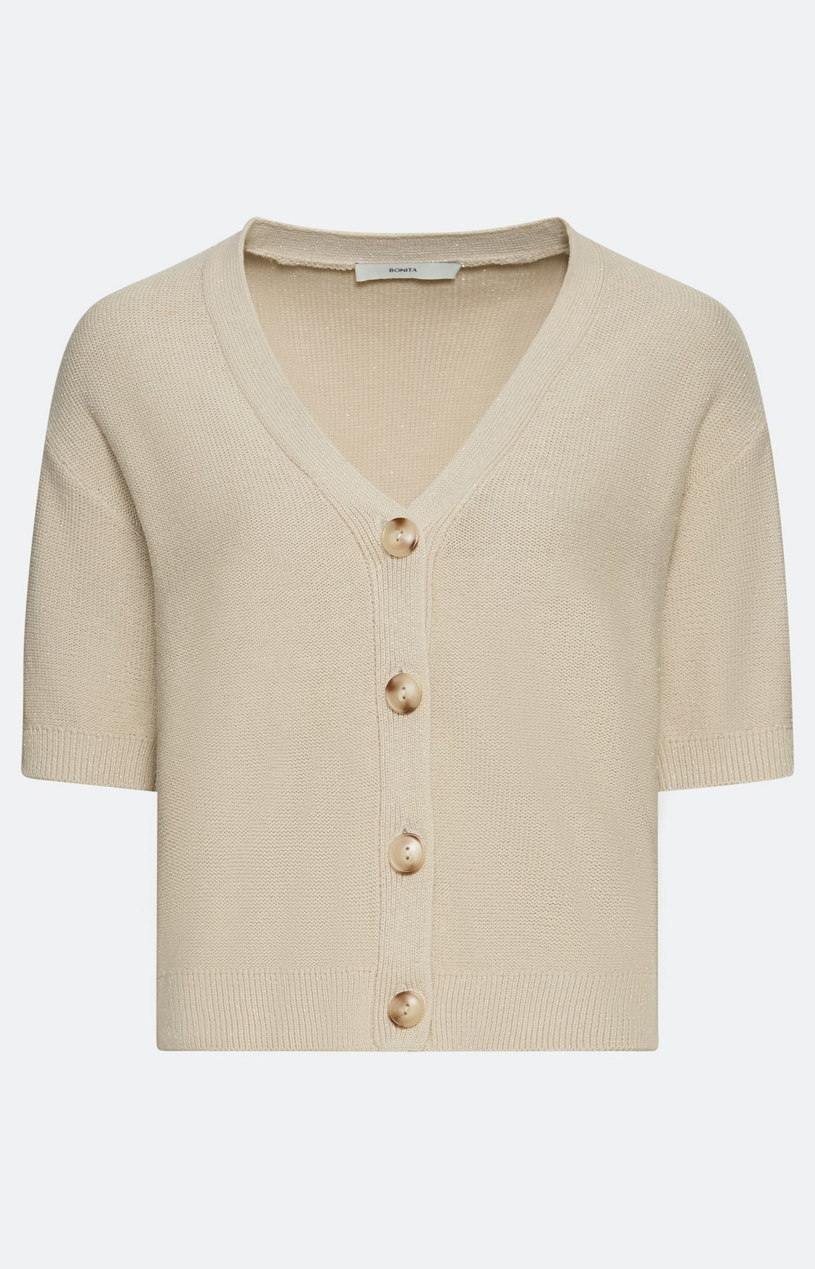 Vest met korte mouwen, set beige