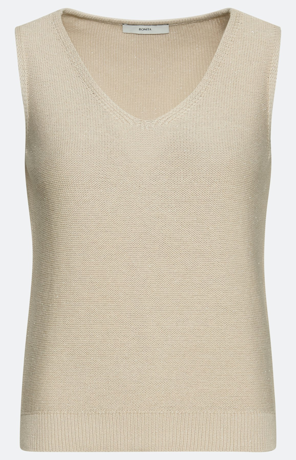 Tricot top twin set, beige