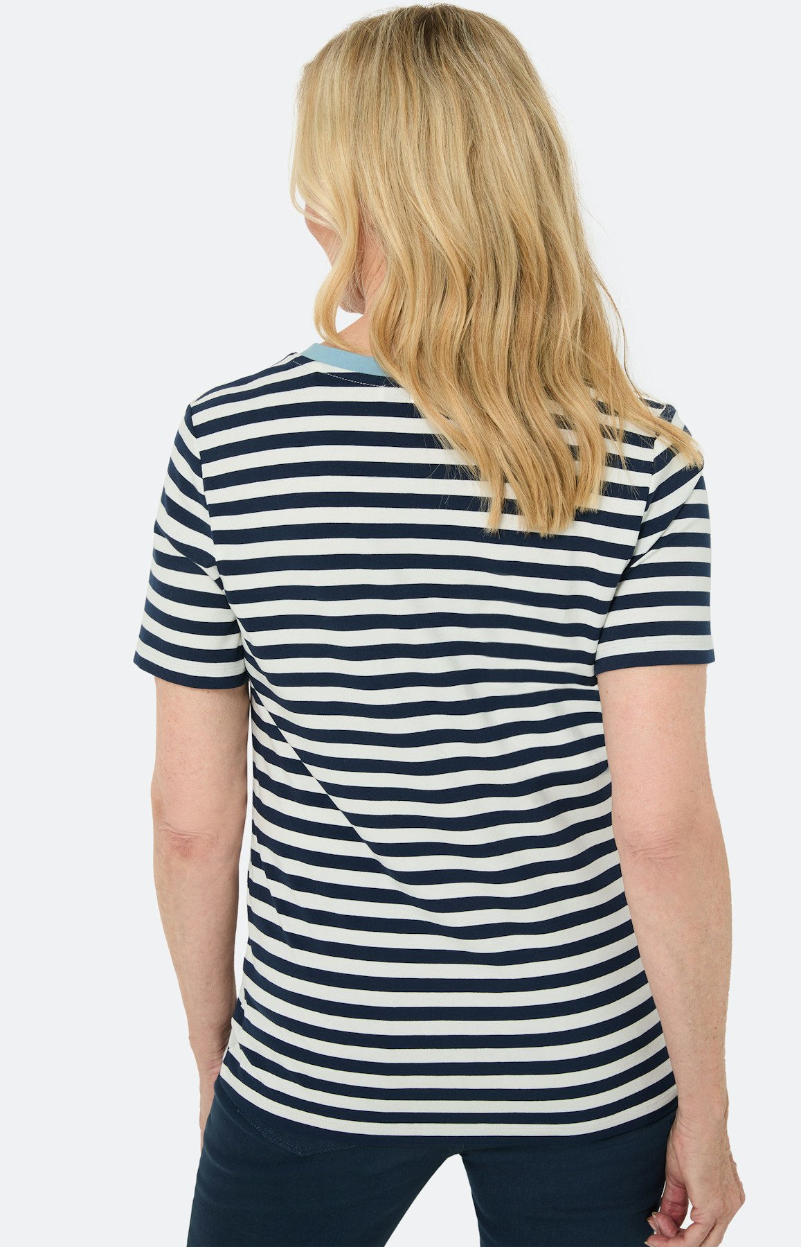 Gestreept shirt, blauw wit