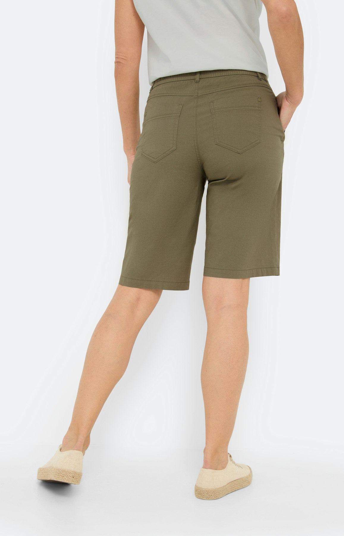 Bermuda aus Papertouch, olive