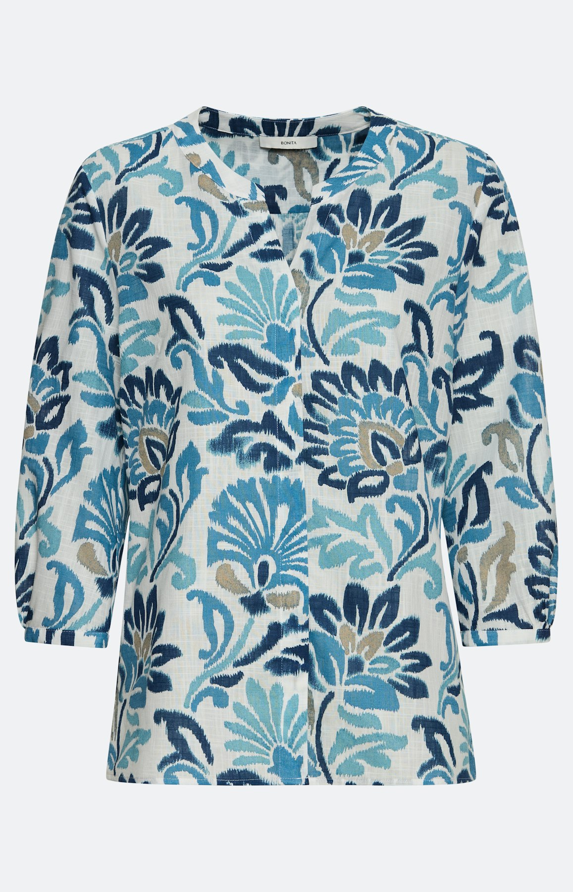 Gedessineerde blouse met 3/4-mouwen