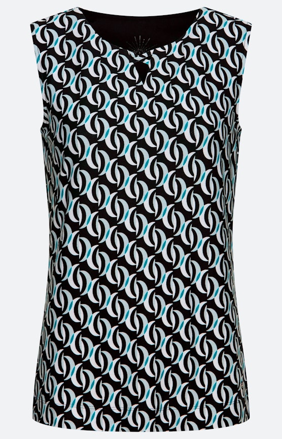 Elegante top met geometrisch motief