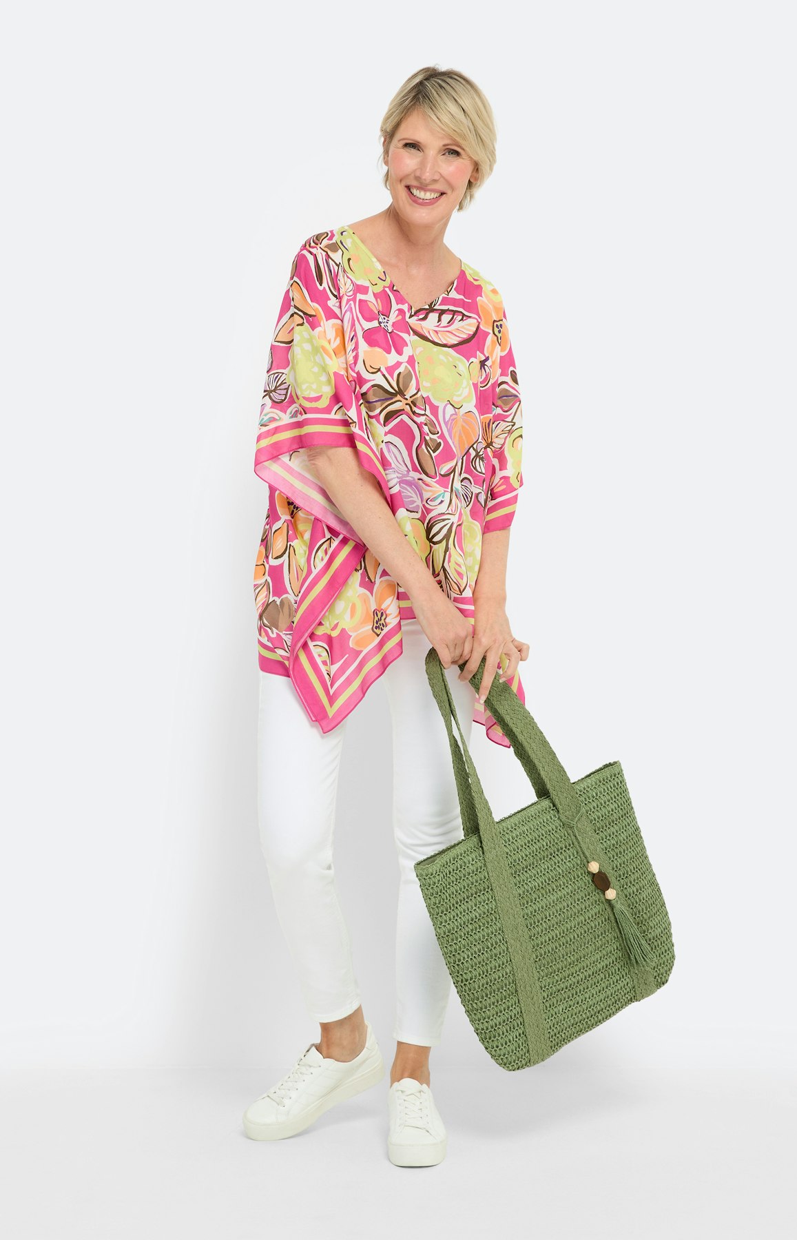 Modal Tunika, pink limone