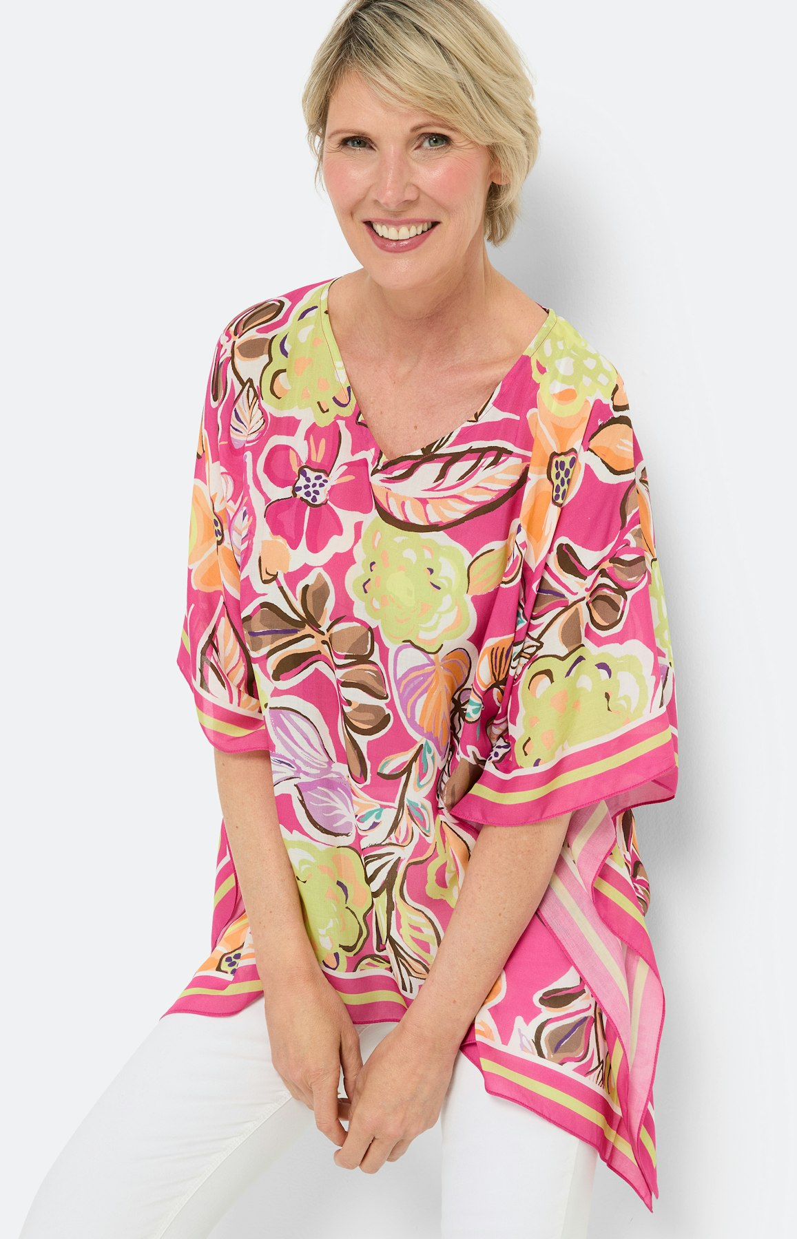 Modal Tunika, pink limone