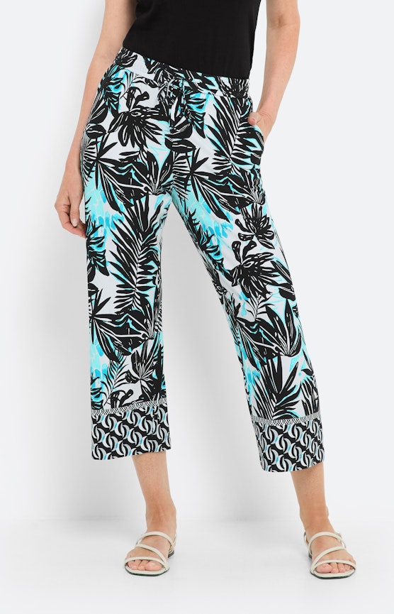 Wijde culotte met elastische band