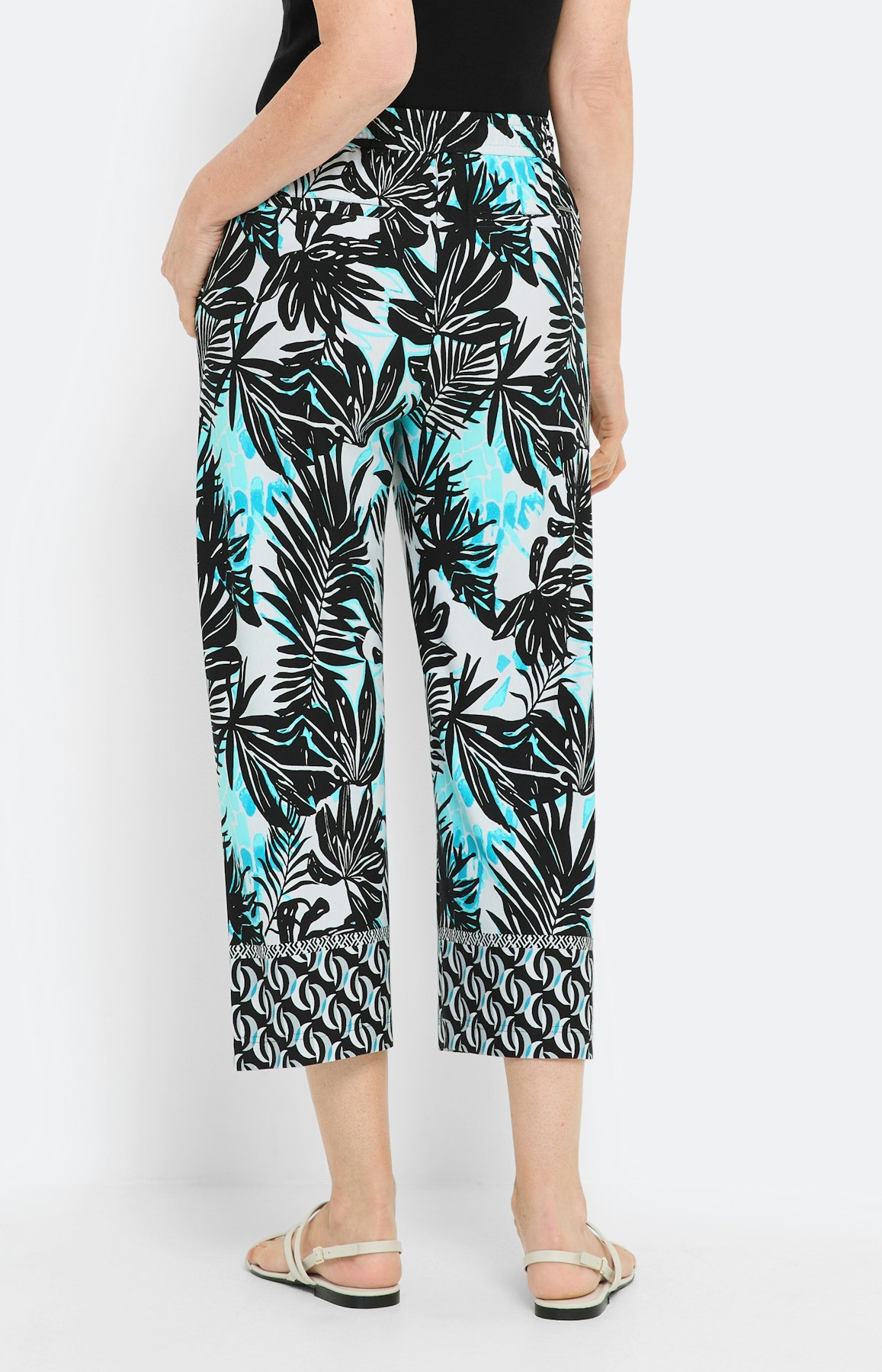 Weite Culotte mit Allover-Print