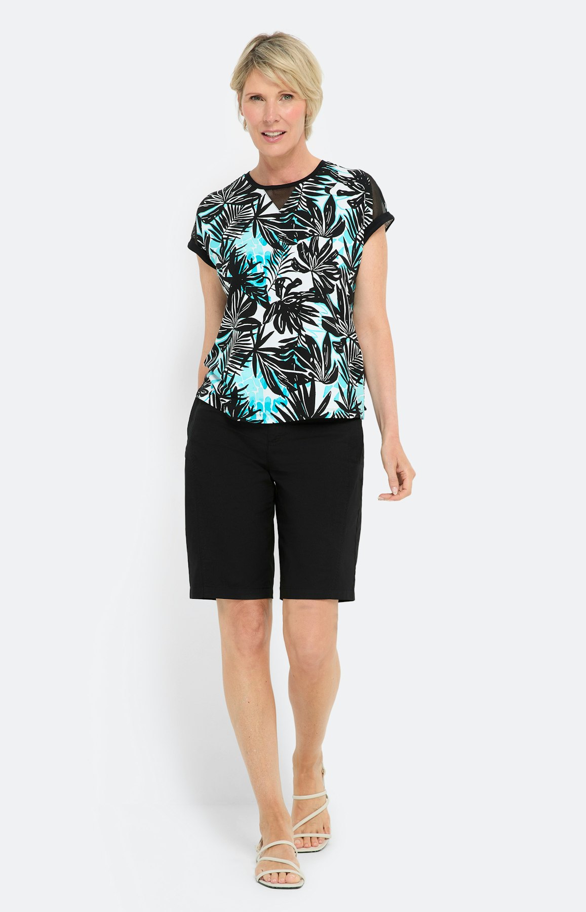 Bermuda aus Papertouch, schwarz