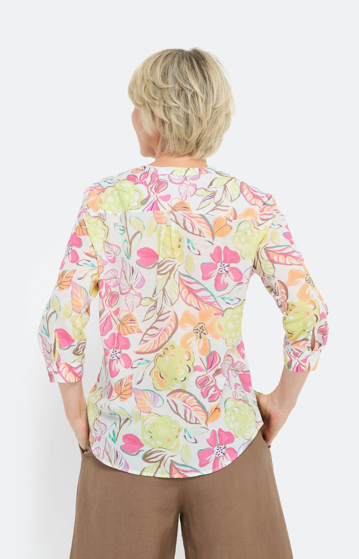 Tuniek met bloemenprint, kleurrijk
