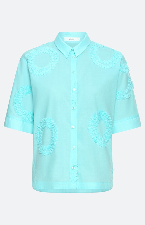 Klassieke blouse met korte mouwen