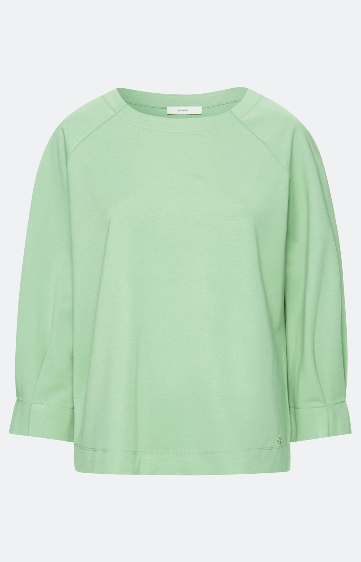 Sweatshirt met plooidetail, mint