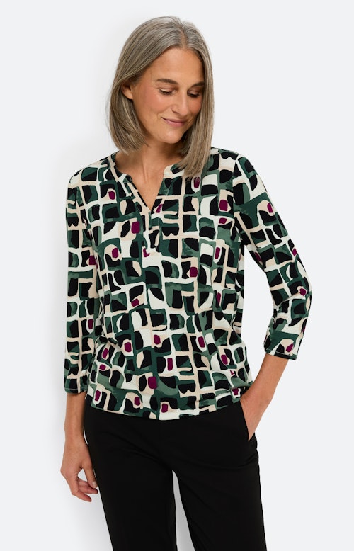 Shirt met grafisch motief, multicolour