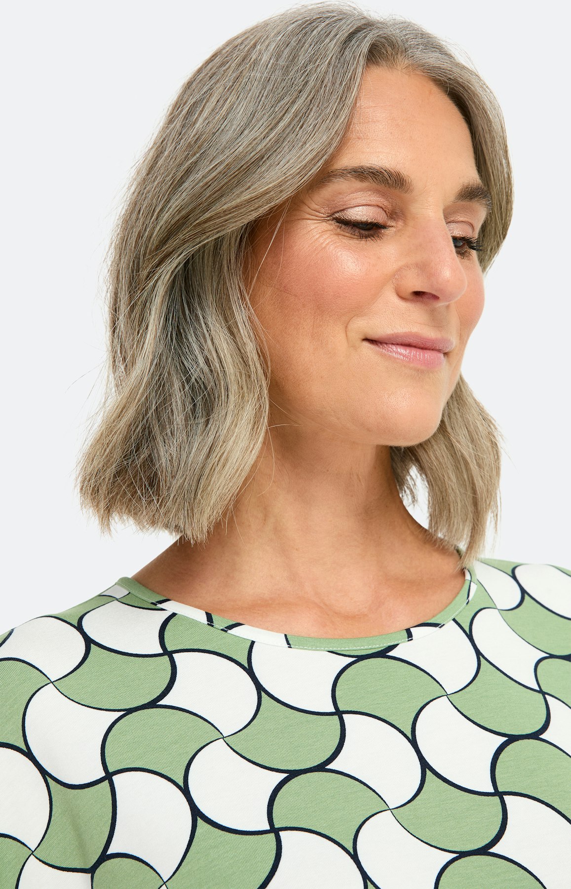 Casual shirt met print all-over, mint