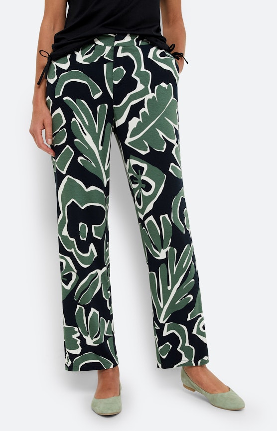 Floral gemusterte Marlenehose 30Inch