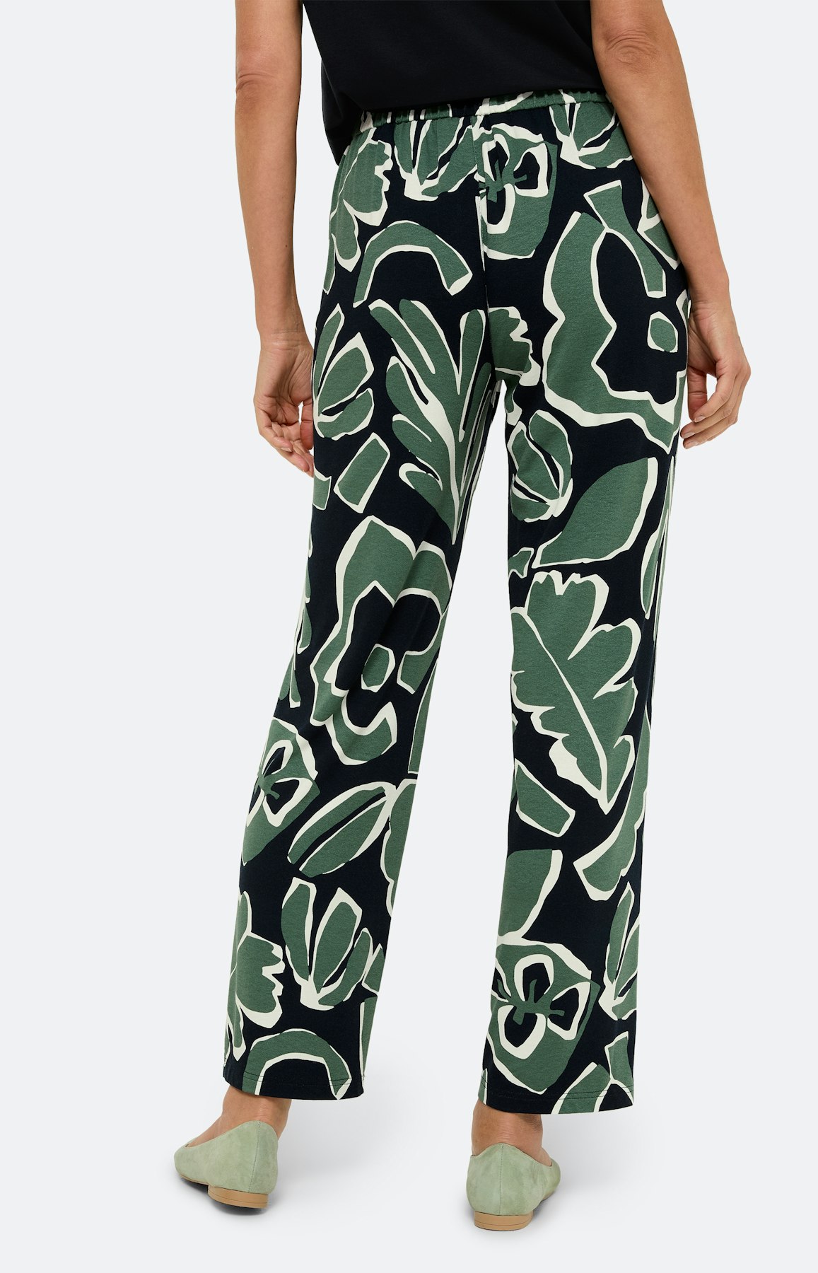 Floral gemusterte Marlenehose 30Inch