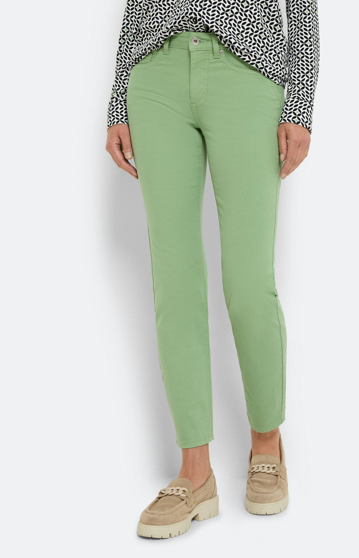 Mintkleurige regular-jeans, 30 inch