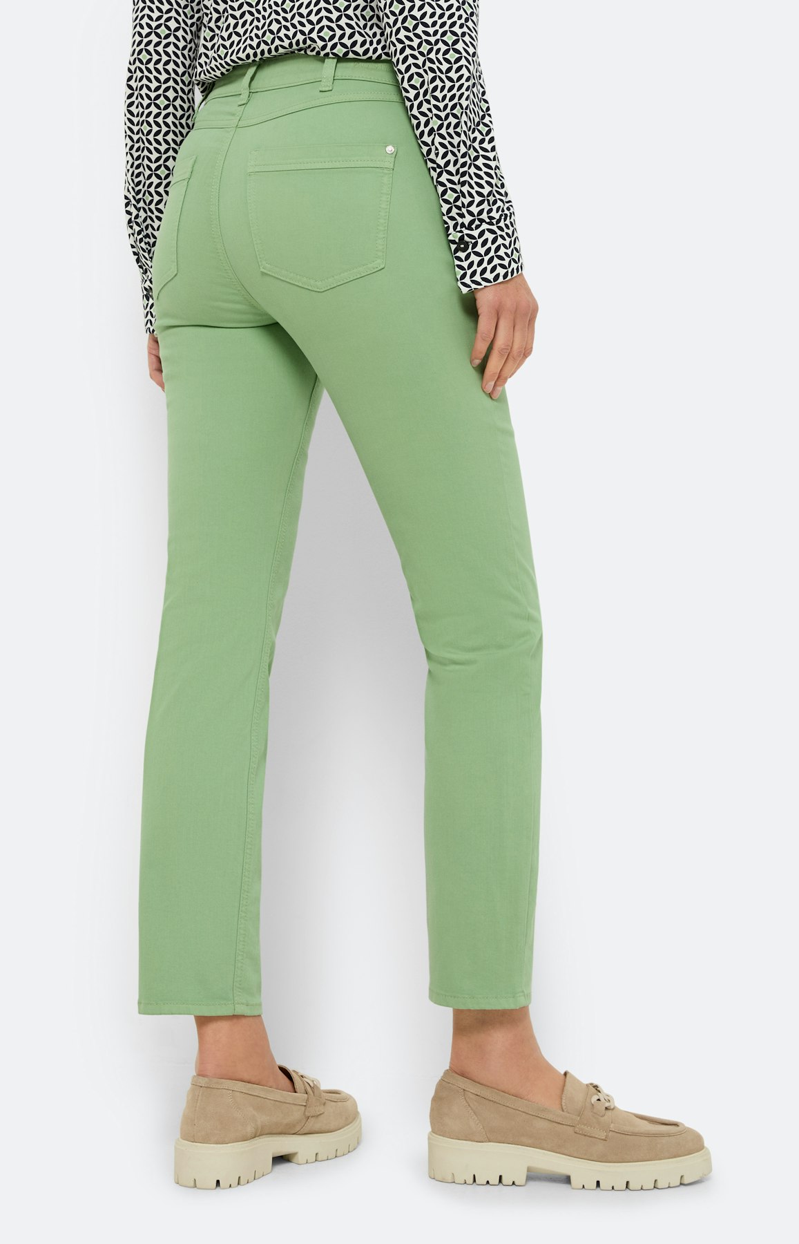 Mintkleurige regular-jeans, 30 inch