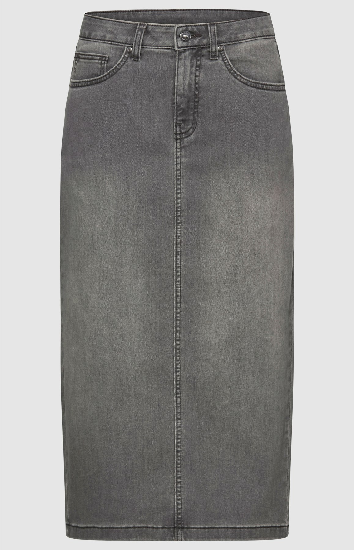 Kokerrok met siersteentjes, grijs