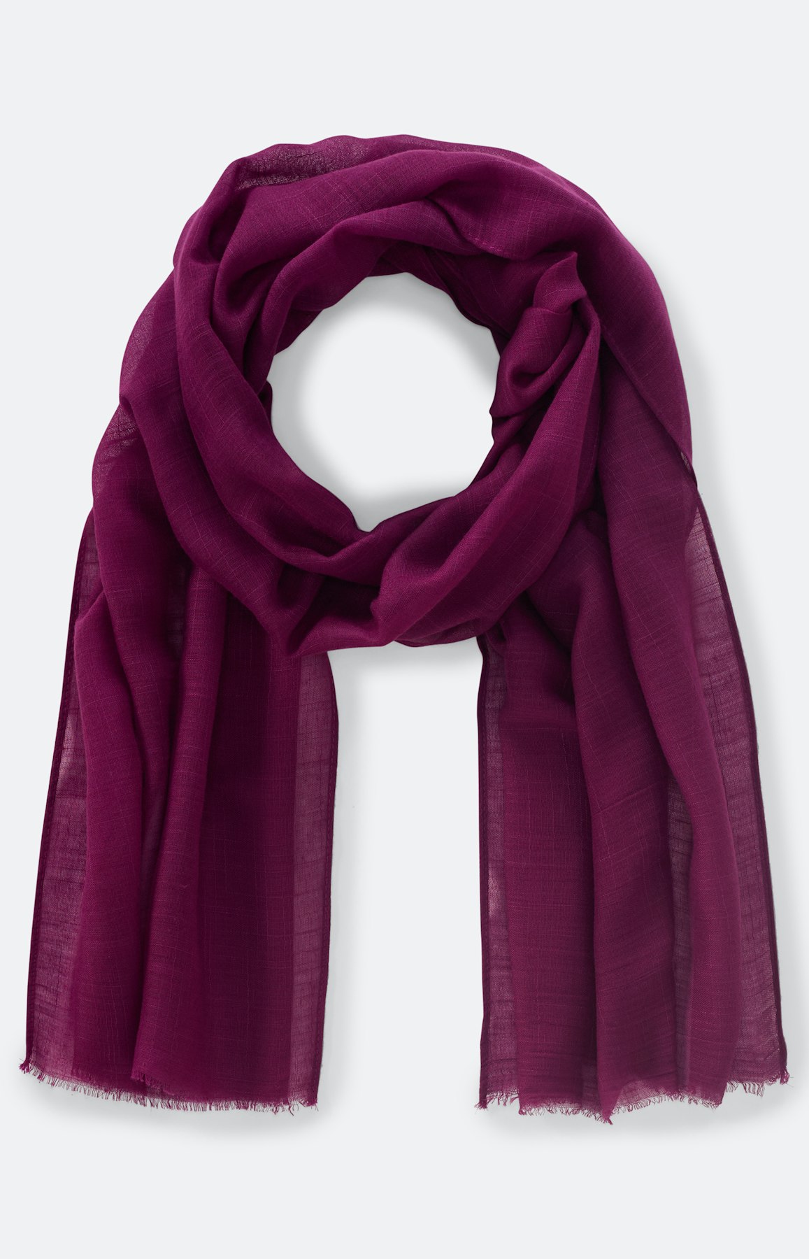 Effen sjaal in fuchsia