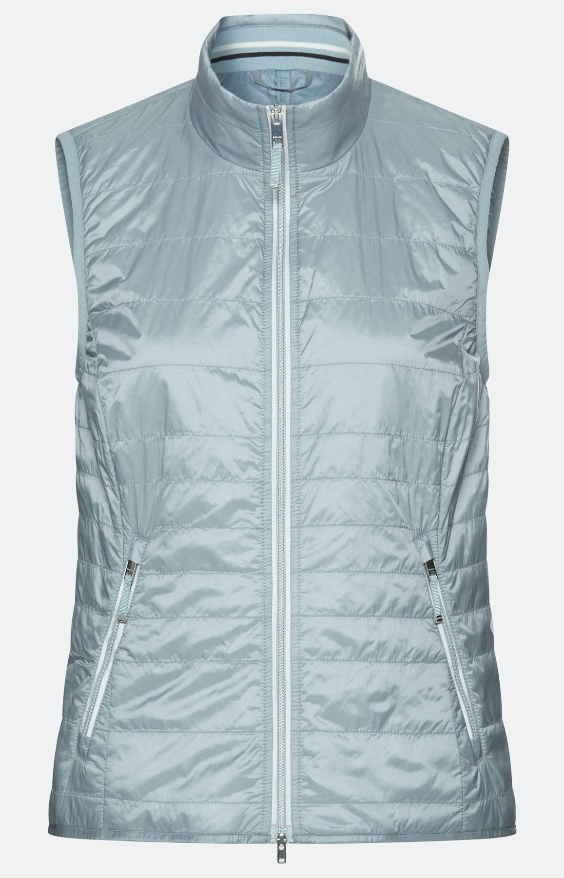 Licht gewatteerde bodywarmer, lichtblauw