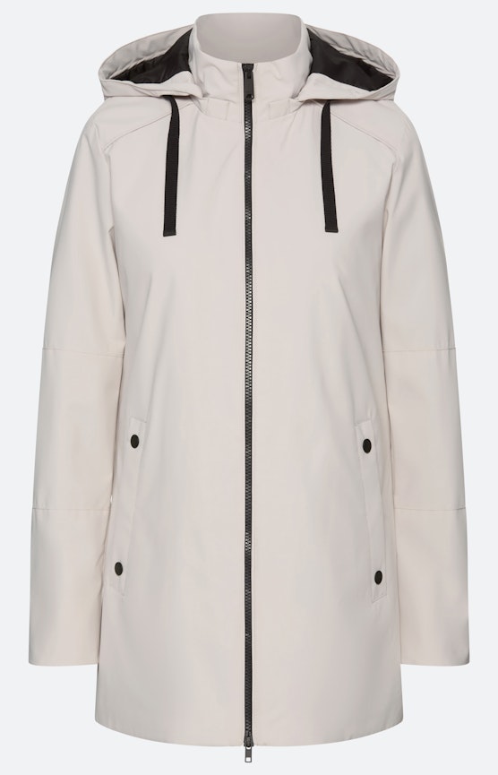Parka met capuchon, silver grijs