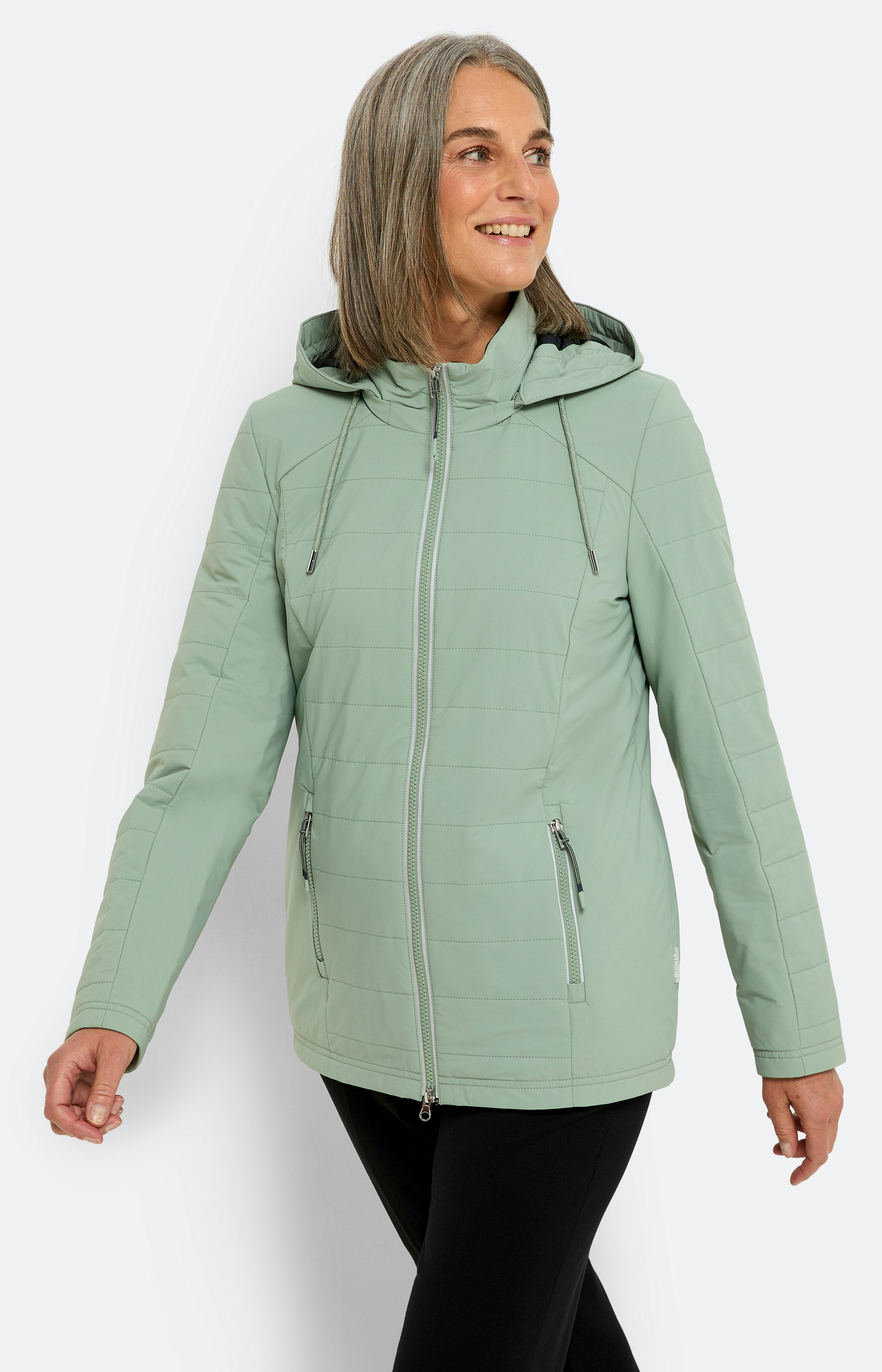 Steppjacke Bonita Jacken FÃ¼r Damen Steppjacke Mit Patch 